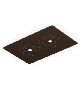 Zucchetti Octo X Deszczownica sufitowa 370x240 mm ze światłem LED Brushed Chocolate PVD Z94147.XP21