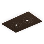 Zucchetti Octo X Deszczownica sufitowa 370x240 mm ze światłem LED Brushed Chocolate PVD Z94147.XP21