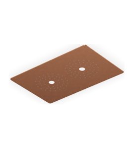 Zucchetti Octo X Deszczownica sufitowa 370x240 mm ze światłem LED Brushed Copper PVD Z94147.XP91