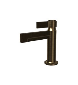 Graff Pantheon Bateria umywalkowa jednouchwytowa bez korka Vintage Brushed Brass E-12100P-LM72-VBB