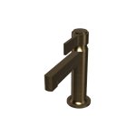 Graff Pantheon Bateria umywalkowa jednouchwytowa bez korka Vintage Brushed Brass E-12100P-LM72-VBB