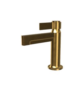 Graff Pantheon Bateria umywalkowa jednouchwytowa bez korka Brushed Brass PVD E-12100P-LM72-BB