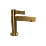 Graff Pantheon Bateria umywalkowa jednouchwytowa bez korka Brushed Brass PVD E-12100P-LM72-BB