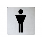 Keuco Universal Tabliczka na drzwi, Symbol - Panowie, Aluminium 14967170000