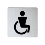 Keuco Universal Tabliczka na drzwi, Symbol - Niepełnosprawni, Aluminium 14968170000