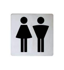 Keuco Universal Tabliczka na drzwi, Symbol - Panie/Panowie, Stal Nierdzewna 14971070000
