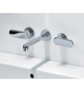 Flaminia One Bateria umywalkowa 3-otworowa ścienna Chrom 113060