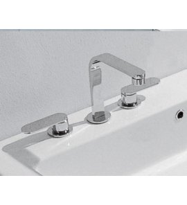 Flaminia One Bateria Umywalkowa 3-otworowa sztorcowa Chrom 113056/F