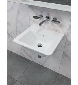Flaminia Volo Umywalka ścienna 52x46 cm Biały VL52L