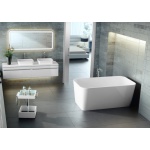 Victoria+Albert Edge Wanna Wolnostojąca Biała 150x80 cm EDG-N-SW-NO