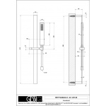Gessi Rettangolo Zestaw prysznicowy chrom 20145.031 / 20145031