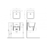Hatria G-full umywalka wiszaca 40x48xh=44 YXJG 