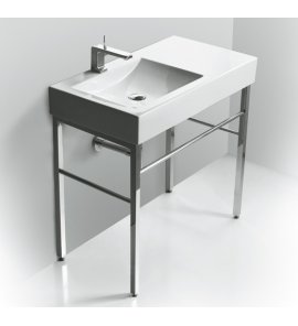 Simas Frozen Umywalka Meblowa z blatem po prawej stronie 90x50cm FZ11/FZ 11