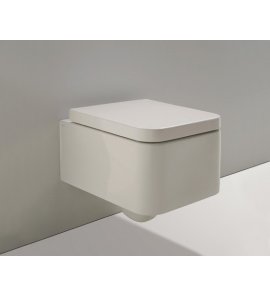      Simas Flow Miska 50x36 z deską wolnoopadającą i zawiasami biały FL63+FL28+F85 WYPRZEDAŻ MAGAZYNOWA!!