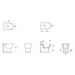 Simas E-Line Bidet Stojący EL04/EL 04