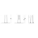 Simas Evolution Postument 67,5 cm biały EVO03/EVO 03