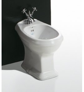Simas Arcade bidet stojący bez rantu biały AR833/AR 833
