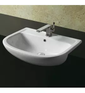 Simas Paola Umywalka półwpuszczana w blat 67x46cm S57/S 57