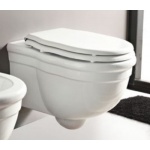 Hidra Ellade Miska WC wisząca z deską wolnoopadjąca biała Biała DW10.001+DXZ.001