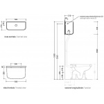 Flaminia Efi Spłuczka górnopłuk 50x21 biały 6008