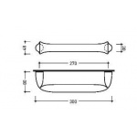 Flaminia Fold Wieszak na ręcznik 30 cm Chrom FL30