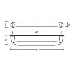 Flaminia Fold Wieszak na ręcznik 45 cm Chrom FL45