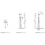 Flaminia One Bateria wannowa wolnostojąca Chrom 112580