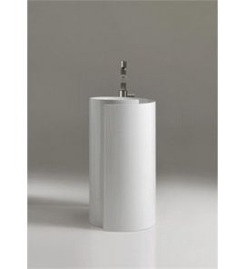 Flaminia Monoroll Umywalka przyścienna Ø 44 cm Biały MR44P