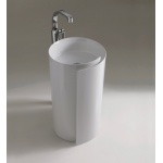 Flaminia Monoroll Umywalka wolnostojąca Ø 44 cm Biały MR44C