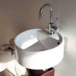 Flaminia Twin Set Umywalka ścienna Ø 52,5 cm Biały 5050/S