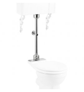 Burlington Rura do spłuczki wiszącej chrom T33CHR