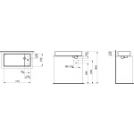 Laufen Kartell Umywalka nablatowa 75x35 cm biała H 812332 000 112 1