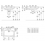      Ideal Standard 21 Ventuno Umywalka ścienna IN SET 70,5x54cm biała T001701 WYPRZEDAŻ MAGAZYNOWA!!