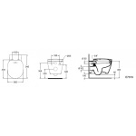 Ideal Standard Connect Miska WC wisząca z funkcją bidetu 36,5x54,5 cm biała E781901