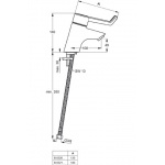 Ideal Standard Ceraplus Bateria umywalkowa stojąca bez korka automatycznego uchwyt 12 cm chrom B8220AA