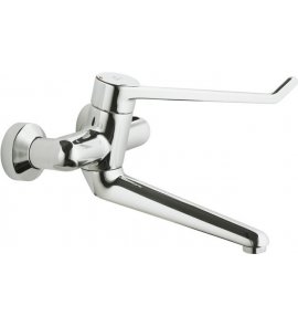 Ideal Standard Ceraplus Bateria umywalkowa ścienna z przedłużonym uchwytem i wylewką chrom B8225AA