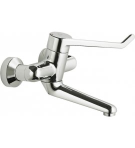 Ideal Standard Ceraplus Bateria umywalkowa ścienna z przedłużonym uchwytem 18 cm chrom B8314AA