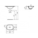 Ideal Standard Connect Umywalka podblatowa 48 cm biała E504601