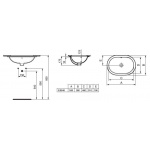 Ideal Standard Connect Umywalka podblatowa 55 cm biała E504801