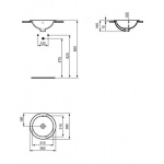 Ideal Standard Connect Umywalka wpuszczana w blat 38 cm biała E505101