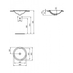 Ideal Standard Connect Umywalka wpuszczana w blat 48 cm biała E505301