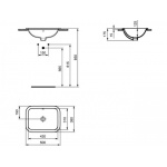Ideal Standard Connect Umywalka wpuszczana w blat 50 cm biała E505701