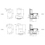 Ideal Standard Connect Arc Spłuczka do Kompaktu WC biała E785601
