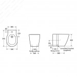 Ideal Standard Connect Bidet Stojący biały z powłoką Ideal Plus E7995MA