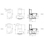 Ideal Standard Connect Cube Spłuczka do Kompaktu WC 6/3 l biała E797001