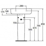 Ideal Standard Connect Postument biały E797301