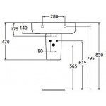 Ideal Standard Connect Półpostument duży biały E797401