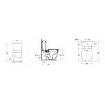 Ideal Standard Connect Miska WC do kompaktu 36,5x66,5 cm biała E803701