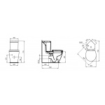 Ideal Standard Connect Space Miska WC do kompaktu 36,5x60,5 cm biała E119501