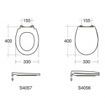 Ideal Standard Contour 21 Pokrywa WC biała S405601